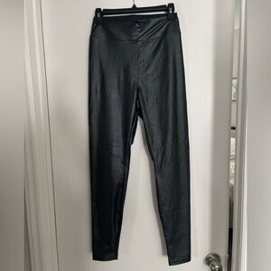 Aerie Black Faux Leather Leggings